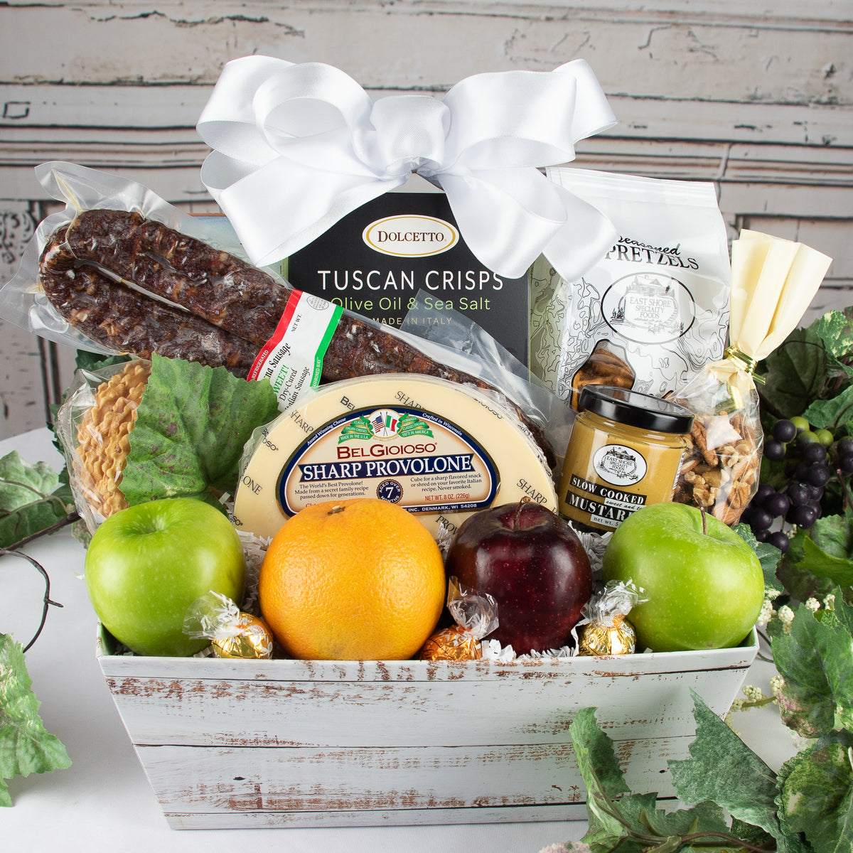 Gourmet Nut & Sausage Gift Basket - Gift Baskets for Delivery