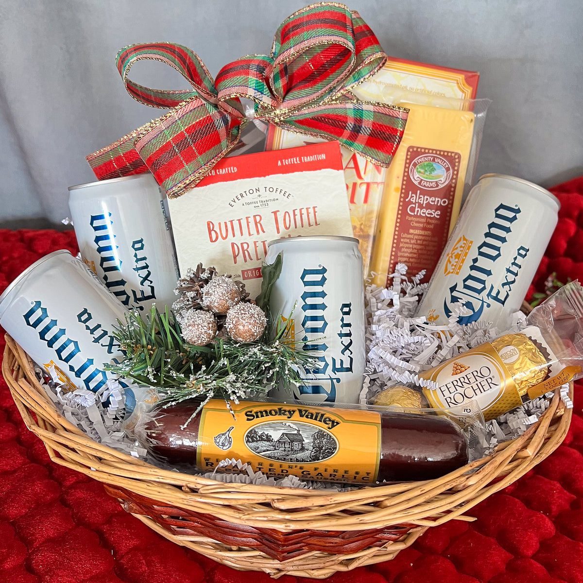 Corona Festive gift basket – Gift Baskets Galore & The Savvy Gourmet